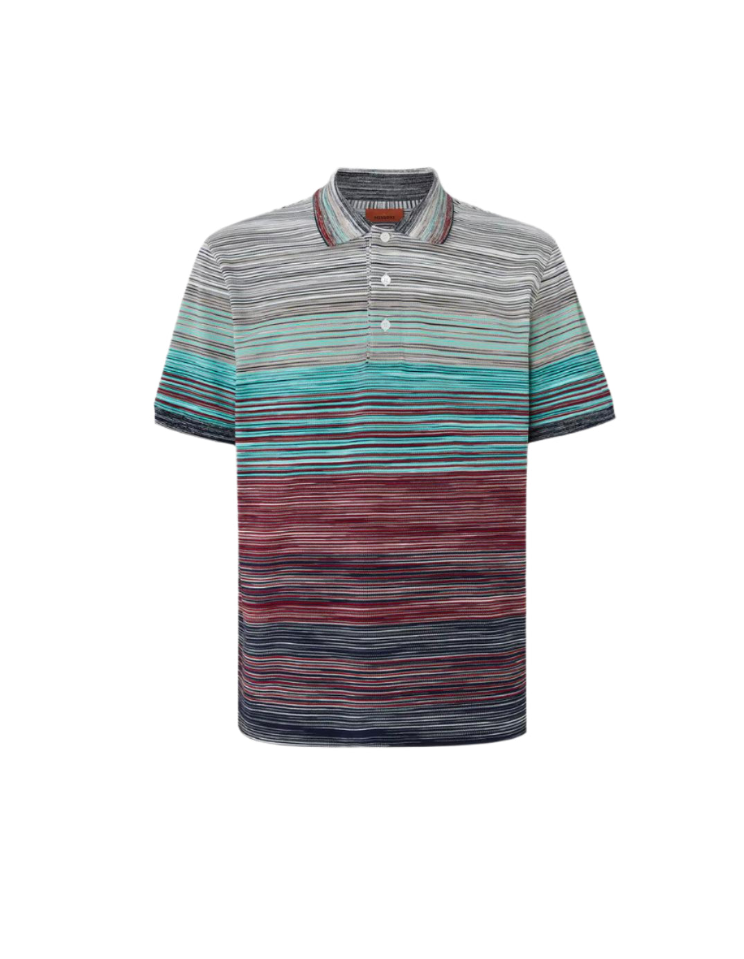 Missoni Spacedye Polo - Turquoise/Red